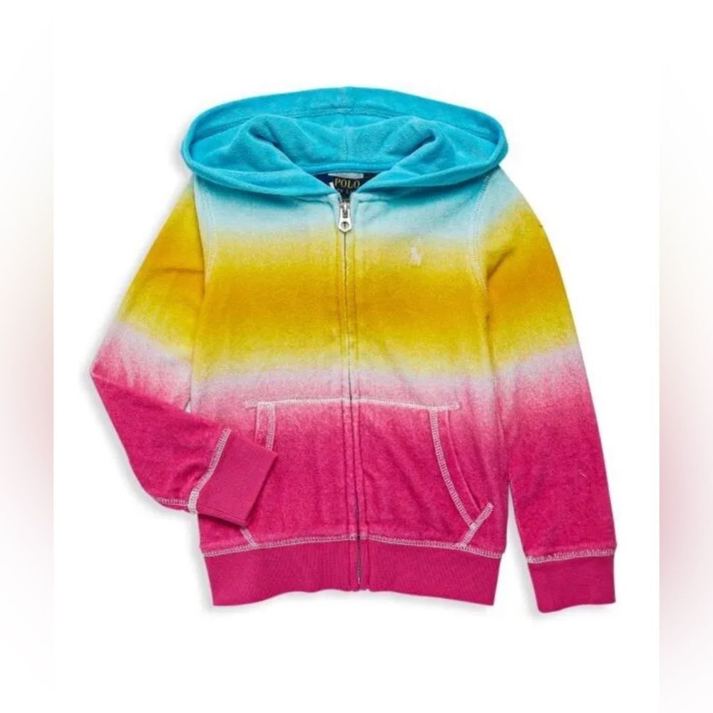 Polo Ralph Lauren - Girl’s Ombre Terry Spa Sweatshirt- Size 3/3T